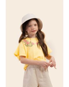 Conjunto Meia Malha e Linho BugBee. Conjunto de roupa infantil menina.