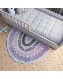 Tapete para quarto infantil arco íris antiderrapante, anti-ácaro e antialérgico. O tapete que irá dar um toque especial ao quarto do seu filho(A)