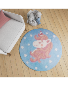 Tapete para quarto infantil unicórnio antiderrapante, anti-ácaro e antialérgico. O tapete que irá dar um toque especial ao quarto do seu filho(A).
