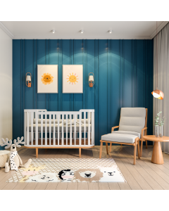 Tapete para quarto infantil Safari Savana antiderrapante, anti-ácaro e antialérgico